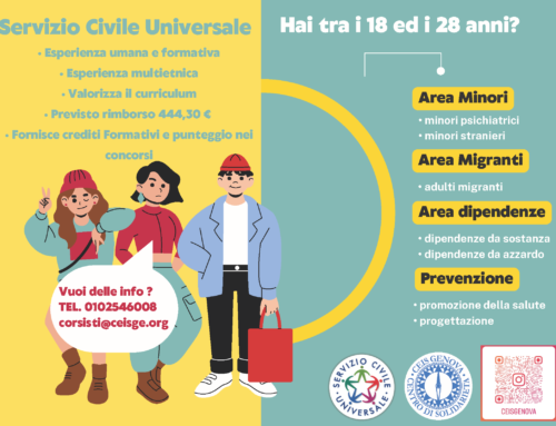 In partenza i nuovi bandi del CEIS Genova per i giovani del servizio civile universale 2022/2023. CONTATTACI!