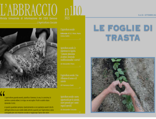 L’Agricoltura sociale: pubblicati sul nostro sito L’Abbraccio e Foglie di Trasta settembre 2023.
