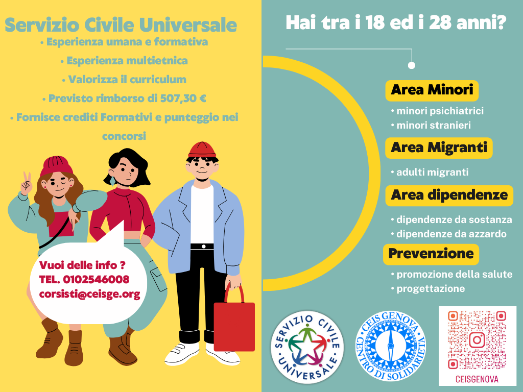 Servizio civile CEIS Genova 2024